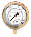 Water Column pressure Gauge 0 TO 100 mbar, 4" Dia, 3/8" in put