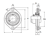 NTN ASPFL203 Ball Bearing