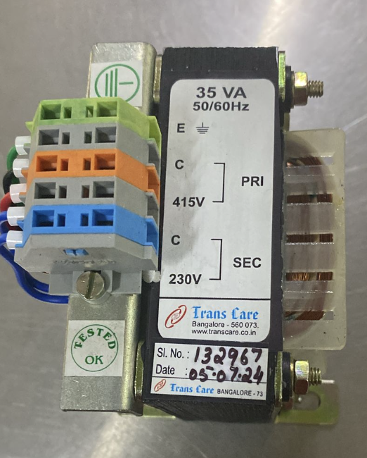 Trans Care TR35VA415230 35VA/415 VAC Primary/230 VAC Secondary Transformer