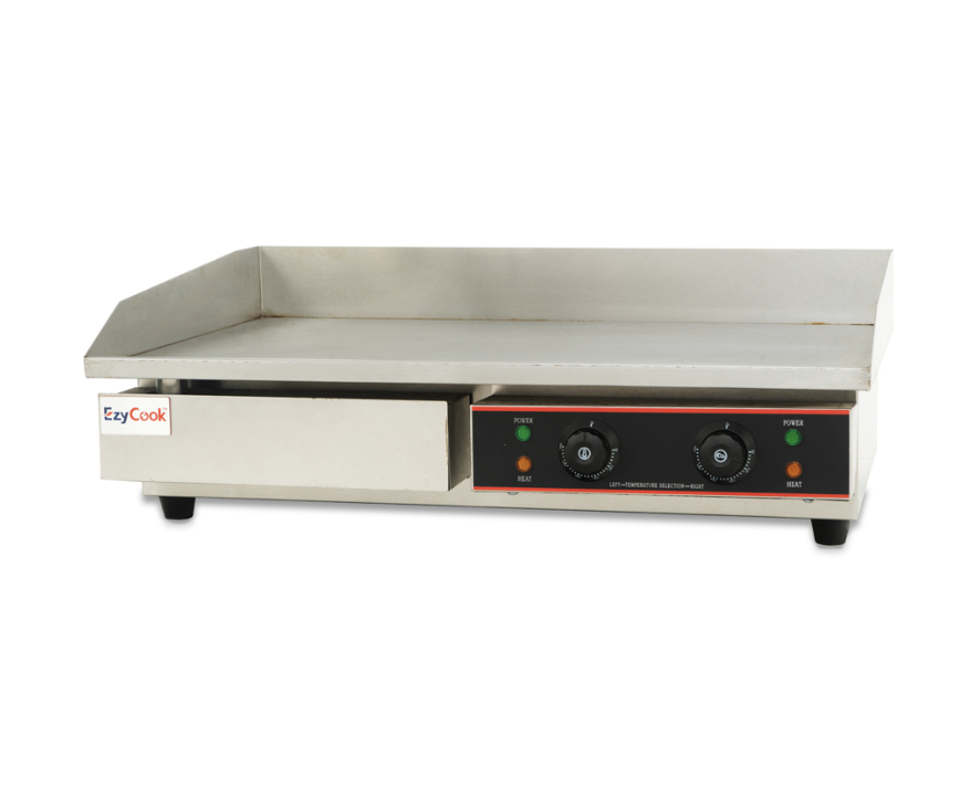 EzyCook EG-483 Half Grooved Half Flat Electric Griddle