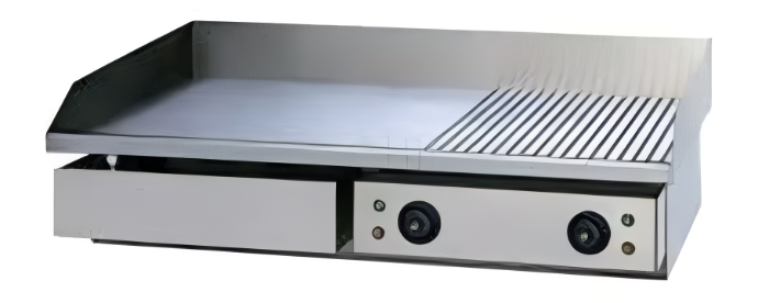 EzyCook EG-483 Half Grooved Half Flat Electric Griddle