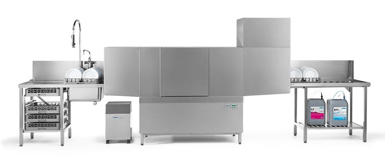 WINTERHALTER C50 - Single Rinse Rack Conveyor Dish Washer Without Dryer