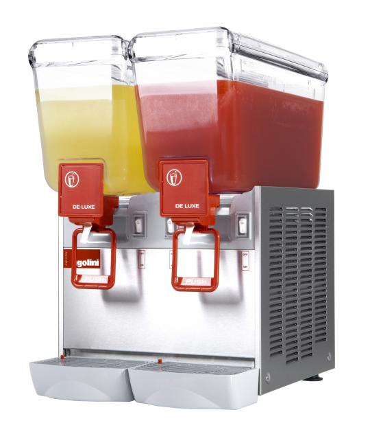 UGOLINI Deluxe 12/2 AA - 12 Liter x 2 Jar With Agitator Drink Dispenser