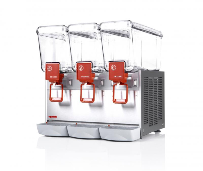 UGOLINI Deluxe 12/3 AA - 12 Liter x 3 Jar With Agitator Drink Dispenser