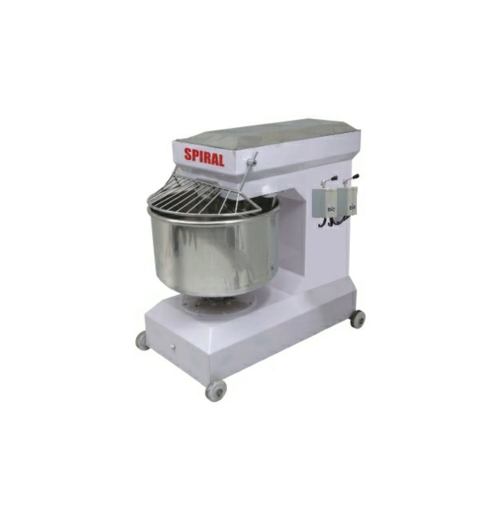 Nirali Spiral Mixer - 20 Kg Semi-Automatic (1 Phase) Dough Kneader (Atta Kneader)