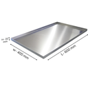 CS aerotherm Trays 600 mm  x 400 mm x 25 mm, 0.8 mm Thickness Alu Steel