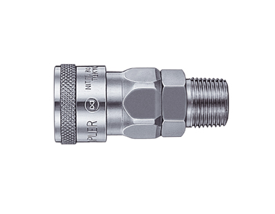 [20SM-STEEL] Nitto Kohki 20SM-STEEL FKM 1/4" Socket Hi Coupler