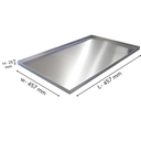 CS aerotherm 457 mm  x 457 mm x 25 mm, 0.8 mm Thickness Baking Tray