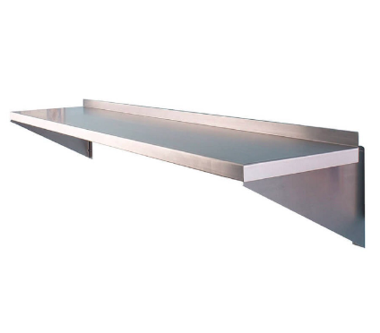 [48x15SHLF] Haffix 48" x 15" Stainless Steel Single Wall Shelf