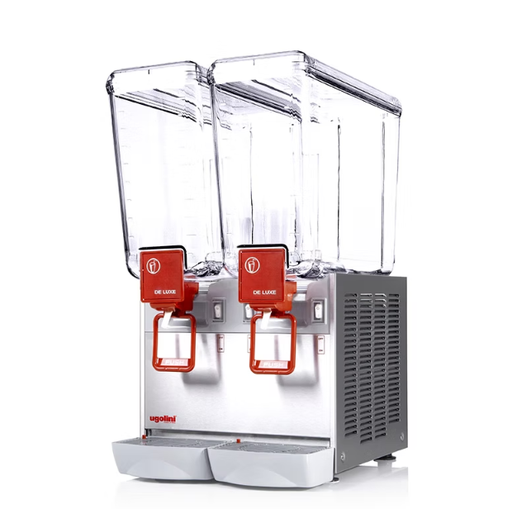 [UGOLINI Deluxe 20/2 AA]  UGOLINI Deluxe 20/2 AA - 20 Liter x 2 Jar With Agitator Drink Dispenser