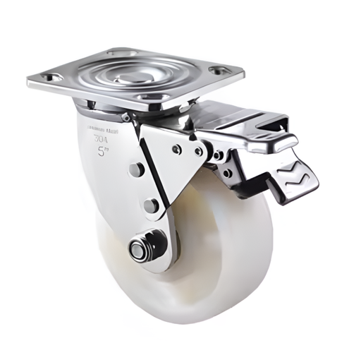 [Caster Wheel with Lock 6x2 In 500 Kg] Swivel Caster Wheel with Lock – 6x2 Inches (500 Kg Capacity)