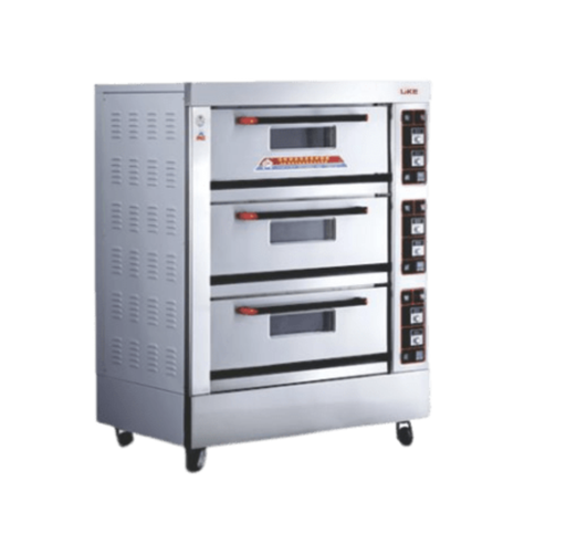 [LLY-306E] LIKE 3 Deck 6 Tray Gas Oven