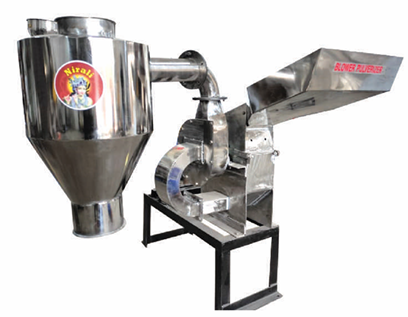 [Nirali 5 HP Blower ss w m] Nirali 5 HP Blower (Hammer) SS Pulveriser (With Motor)