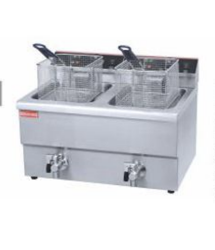 [HEF-12L-2] LIKE 12 Ltr + 12 Ltr Electric Fryer with Tap