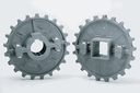 SERIES 1400/4000 145 MM (18T) GREY GLASS FILLED NYLON SPLIT SPROCKET WITH 35 MM ROUND BORE AND SET SCREW