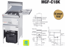 Maruzen MGF-C18K Regular Type Gas Fryer (Suzuchu)