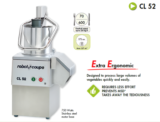 [CL 52] ROBOT COUPE CL 52 - Vegetable Preparation Without Disc