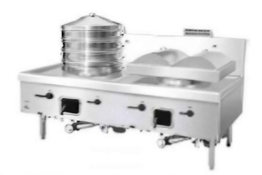[IDS-02] Indulge  IDS-02 ECONOMIC GAS DOUBLE DIMSUM  STEAMER WITHOUT KIT