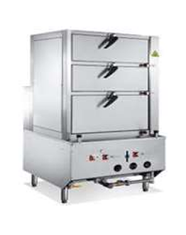 [IGSC-03] Indulge IGSC-03 ECONOMIC GAS STEAM CABINET  - THREE DECKS WITH BELOWER