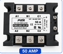 PWR-DC to AC 480-50-3P Three-Phase SSR  50 Amp (Solid State Relay)