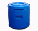 Solid Blue Isothermal Container Round, For Food Storage, Size: 15 Ltr